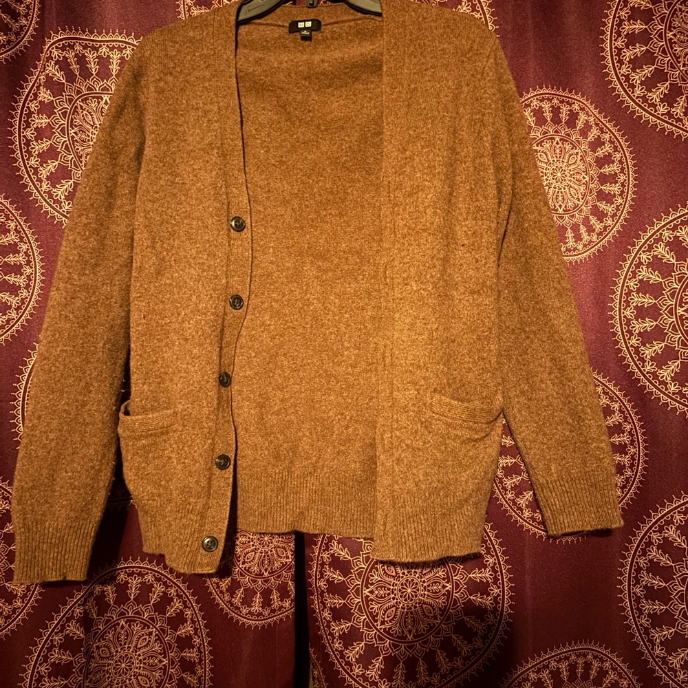 Uniqlo Tan Cardigan Sweater for Women